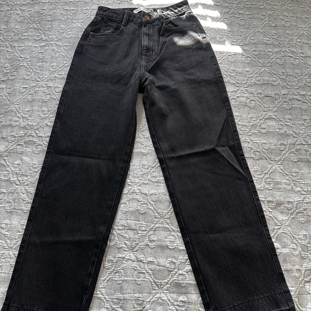 Zara Charcoal Denim Pants